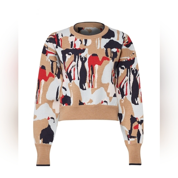 Jason Wu Sweaters - NWOT GREY Jason Wu Camel Intarsia Wool Blend Sweater Size M